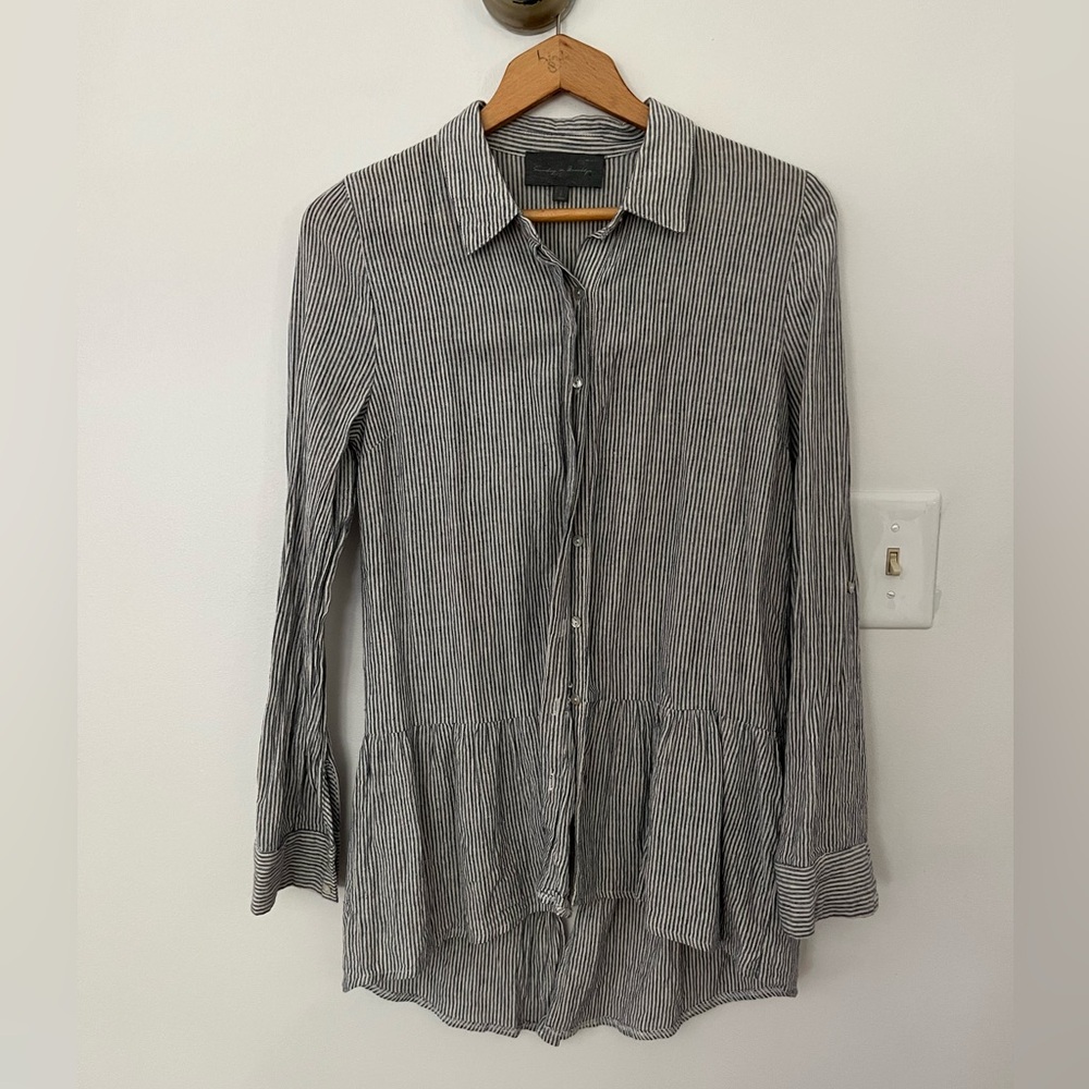 Sunday in Brooklyn Button Down Collar Tunic (Small)